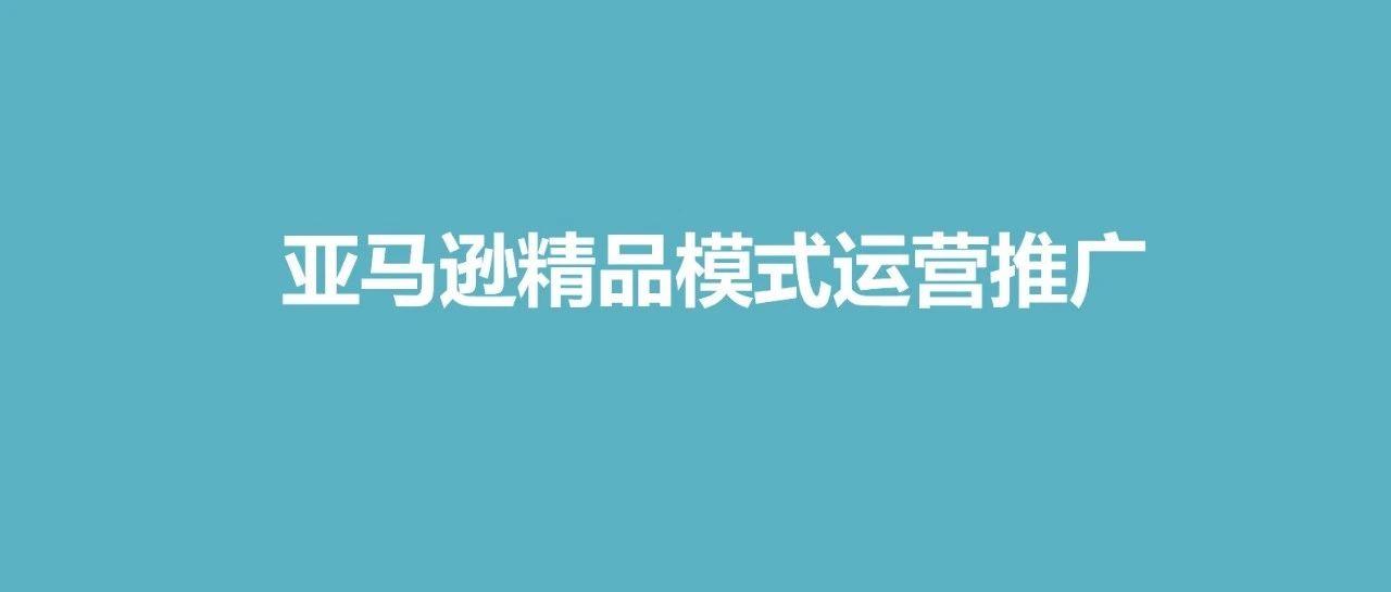 10.25跨境电商不好做？试试亚马逊精品模式！