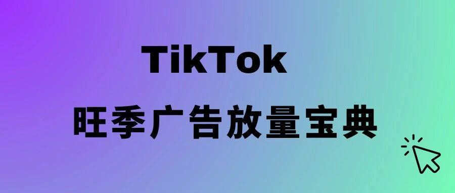 TikTok Ads旺季实战放量宝典